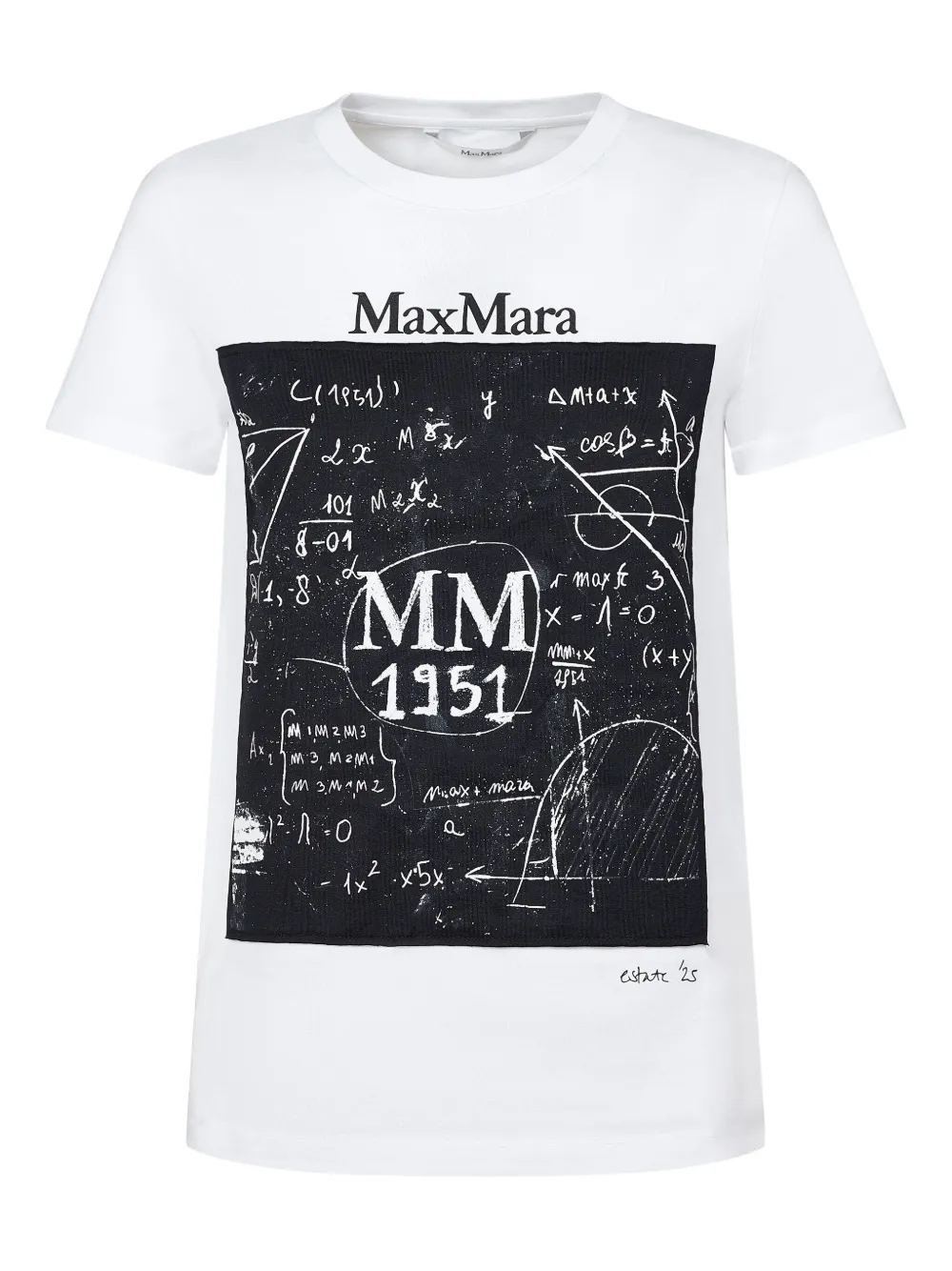 Футболка с графическим принтом MAX MARA, белый 
Футболка с графическим принтом MAX MARA, белый