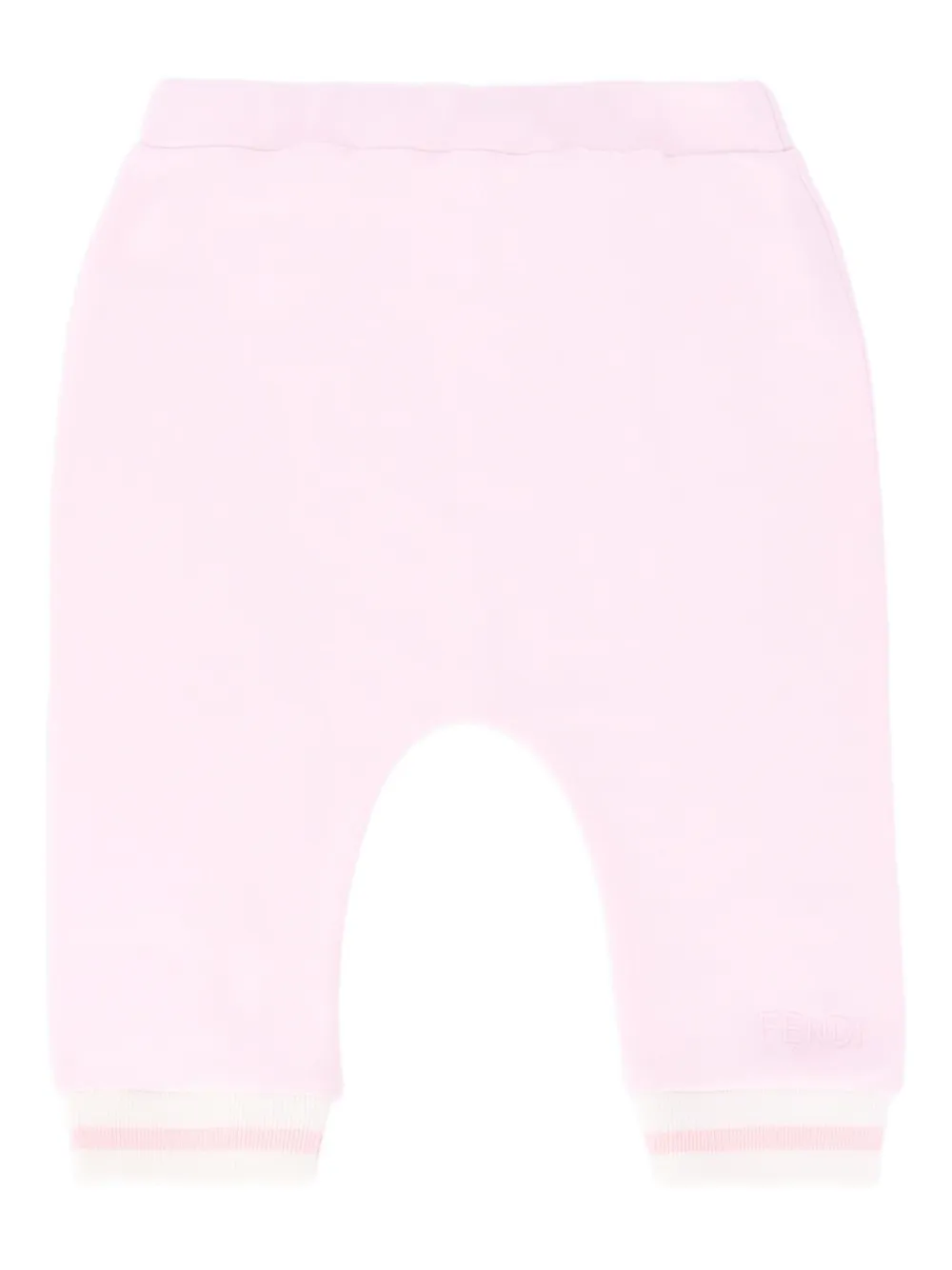 Спортивные брюки с вышитым логотипом FENDI KIDS, розовый 
Спортивные брюки с вышитым логотипом FENDI KIDS, розовый