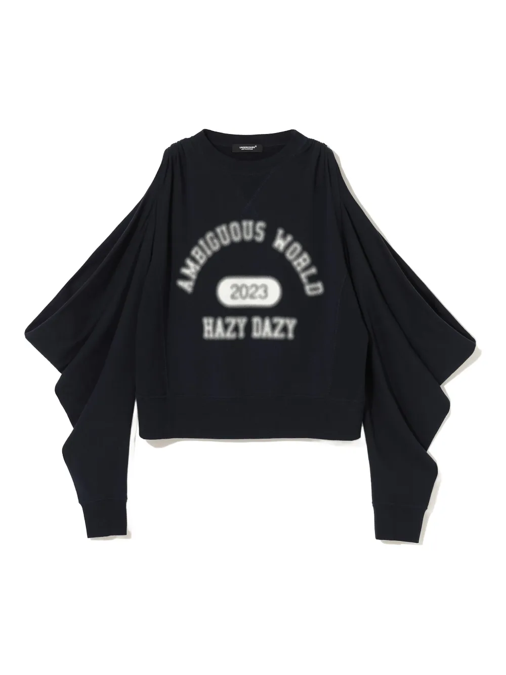 Свитшот с графическим принтом и драпированными рукавами Undercover, синий
Свитшот с графическим принтом и драпированными рукавами Undercover, синий