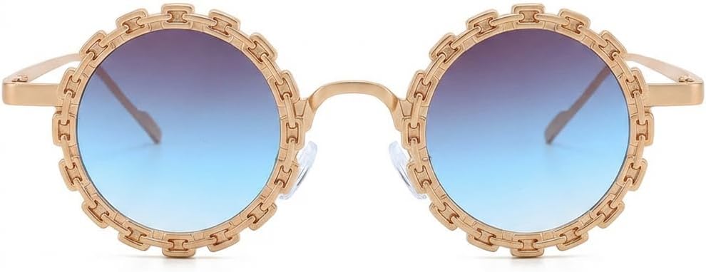 Солнцезащитные очки Melrose Fashion в стиле 90-х, круглые, для женщин, с цветочным принтом, модные, для рейв-вечеринок, дискотек, фестивалей, ретро-панк, Gold/Gray Blue
Солнцезащитные очки Melrose Fashion в стиле 90-х, круглые, для женщин, с цветочным принтом, модные, для рейв-вечеринок, дискотек, фестивалей, ретро-панк, Gold/Gray Blue