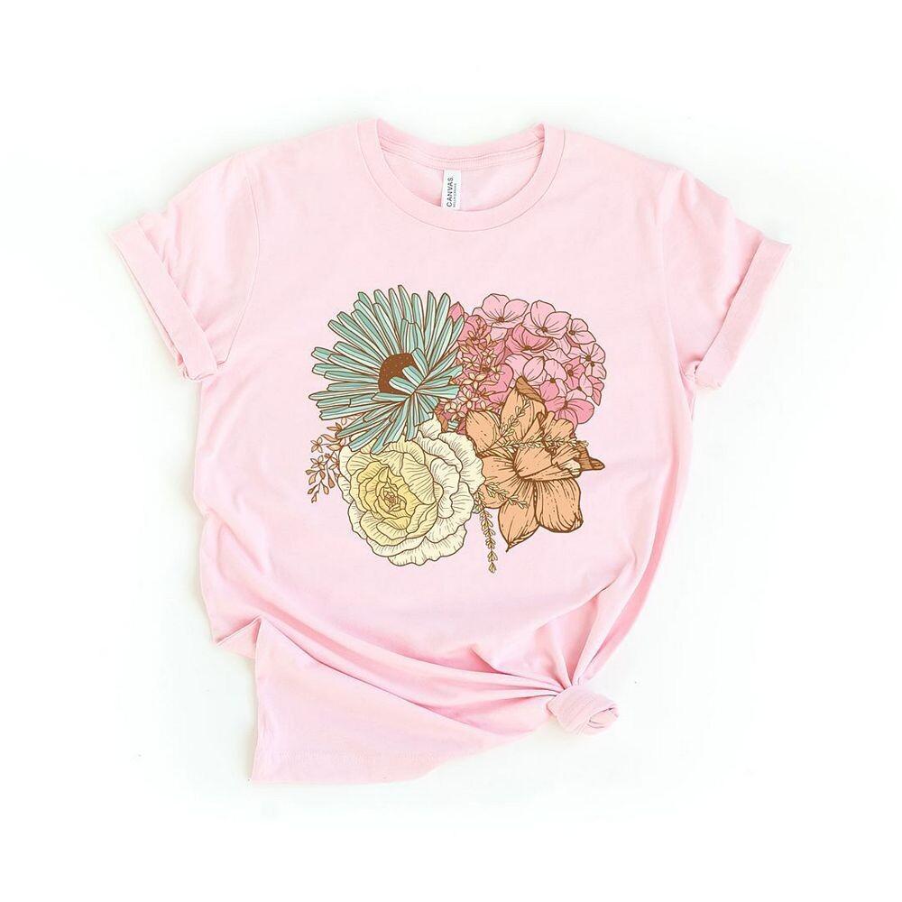 Футболка с короткими рукавами и рисунком «Красочный букет цветов» Simply Sage Market, розовый
Футболка с короткими рукавами и рисунком «Красочный букет цветов» Simply Sage Market, розовый
