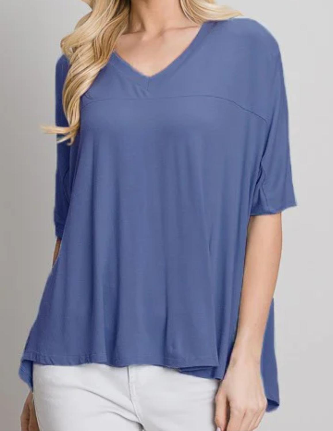 Блузка с V-образным вырезом в темном дениме ALLIE ROSE, Dk Denim
Блузка с V-образным вырезом в темном дениме ALLIE ROSE, Dk Denim