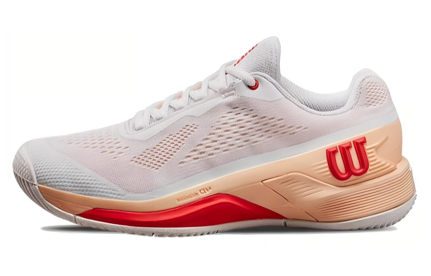 Теннисные кроссовки Rush Pro женские с низким верхом, белые/розовые Wilson 
Теннисные кроссовки Rush Pro женские с низким верхом, белые/розовые Wilson