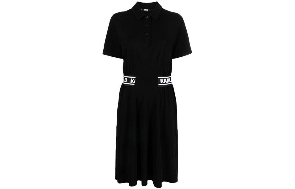 KARL LAGERFELD Женское черное платье с короткими рукавами KARL LAGERFELD / Karl Lagerfeld Jeans
KARL LAGERFELD Женское черное платье с короткими рукавами KARL LAGERFELD / Karl Lagerfeld Jeans