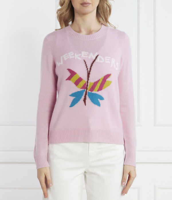 Кашемировый свитер Regular fit Weekend Max Mara, розовый 
Кашемировый свитер Regular fit Weekend Max Mara, розовый