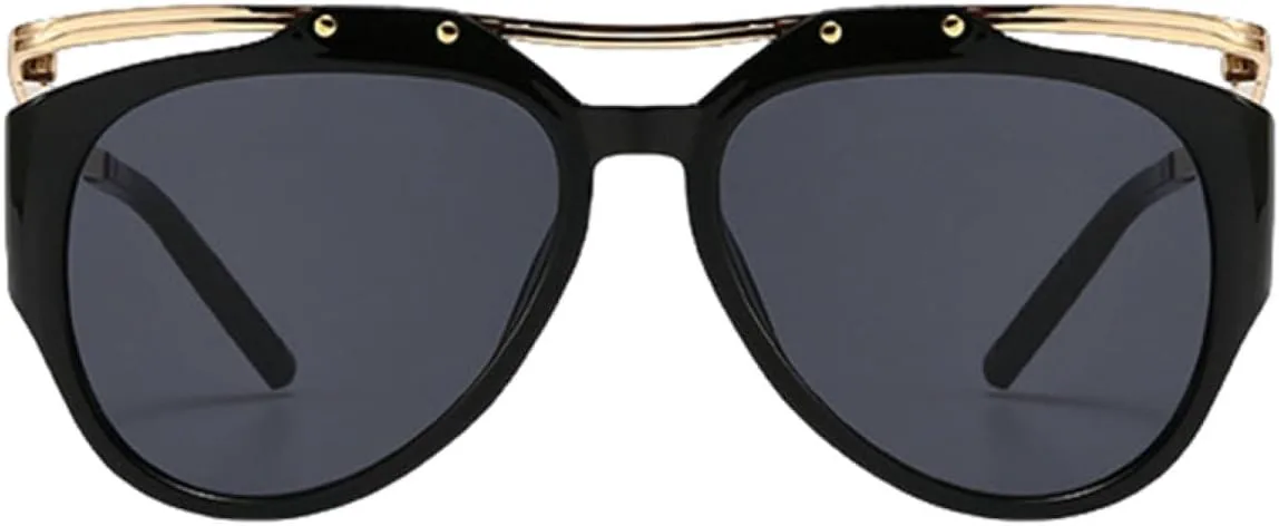 Модные женские солнцезащитные очки-пилот в стиле ретро с градиентом и защитой от УФ-излучения UV400, а также мужские трендовые очки MWTSYSQ, Black Champagne
Модные женские солнцезащитные очки-пилот в стиле ретро с градиентом и защитой от УФ-излучения UV400, а также мужские трендовые очки MWTSYSQ, Black Champagne