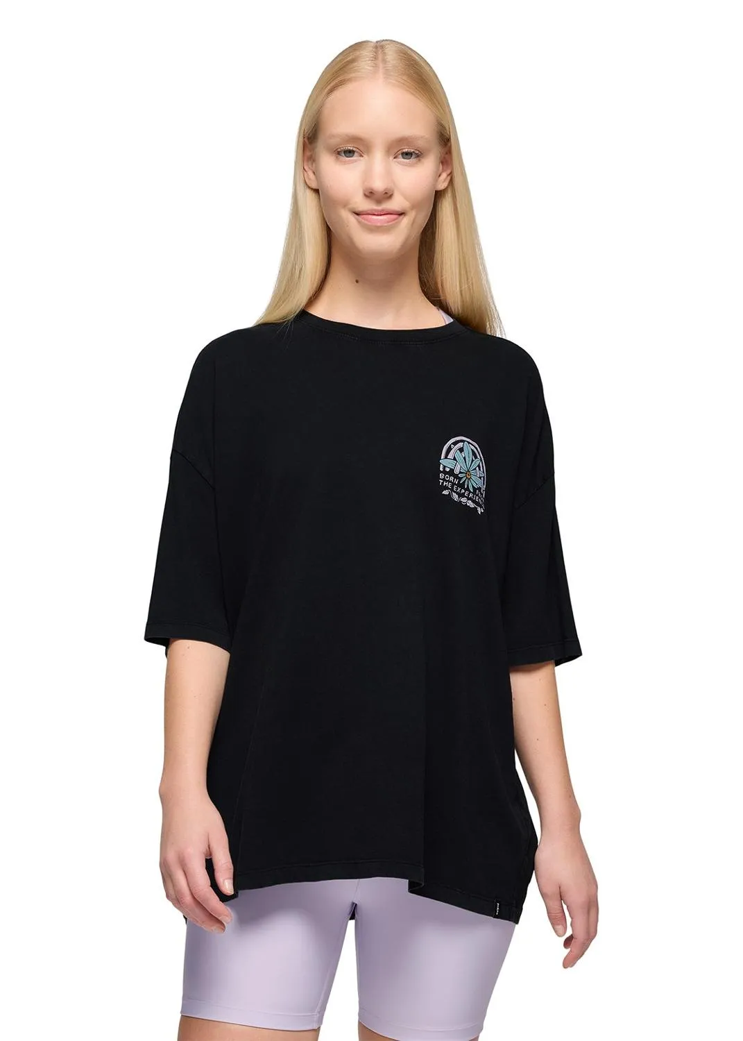 Повседневная футболка оверсайз с принтом prAna, Black Happy Petals
Повседневная футболка оверсайз с принтом prAna, Black Happy Petals