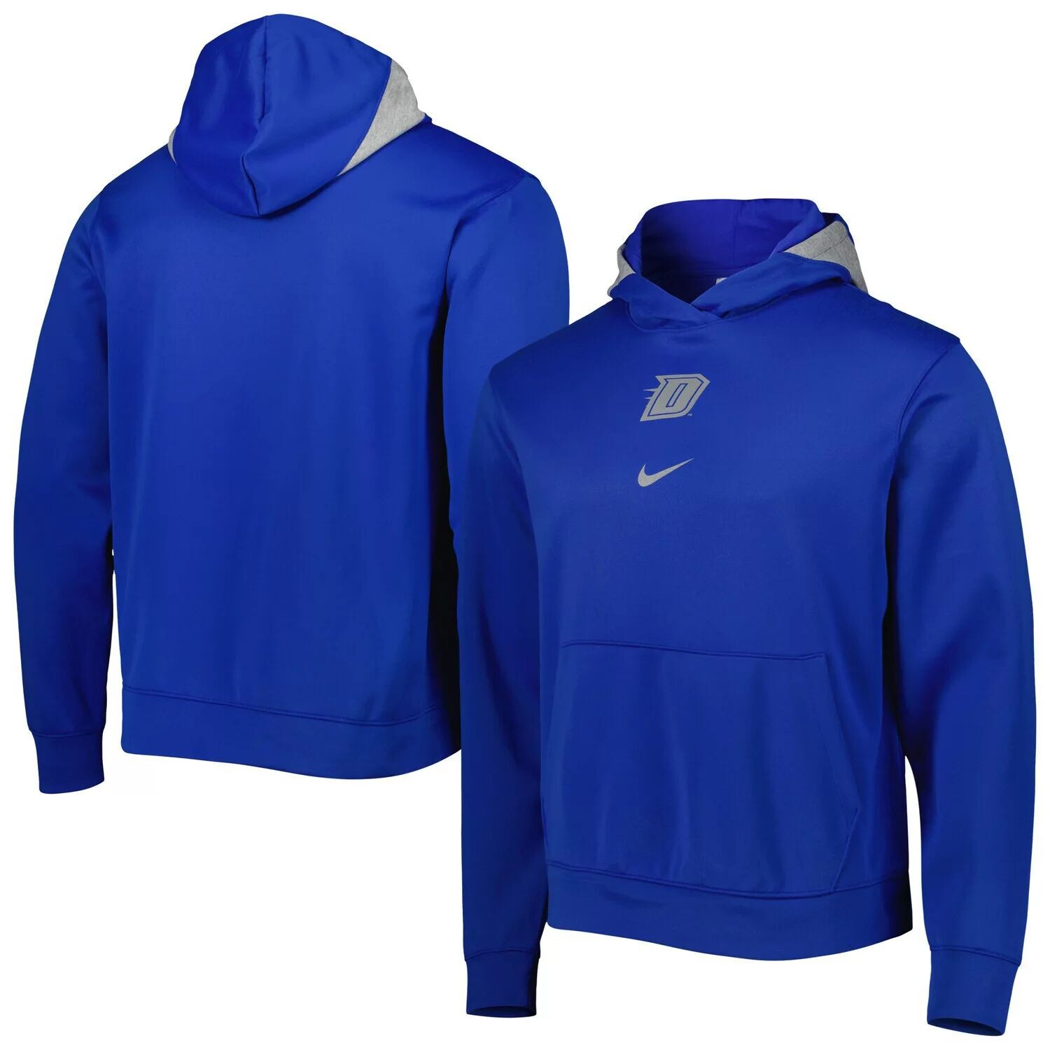 Мужской пуловер с капюшоном Royal DePaul Blue Demons Spotlight Performance Nike
Мужской пуловер с капюшоном Royal DePaul Blue Demons Spotlight Performance Nike