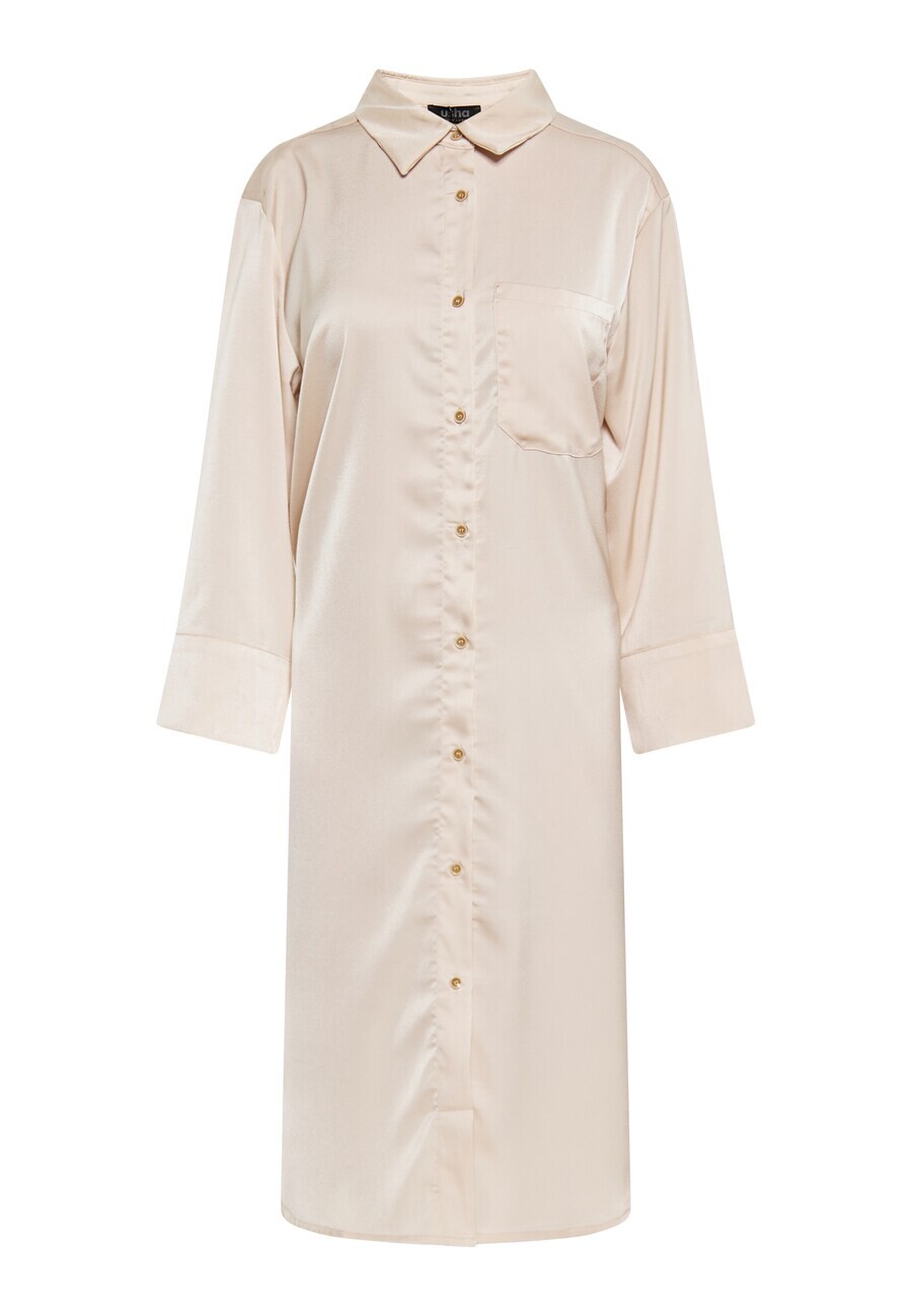 Платье рубашка usha BLACK LABEL Shirt Dress, бежевый
Платье рубашка usha BLACK LABEL Shirt Dress, бежевый