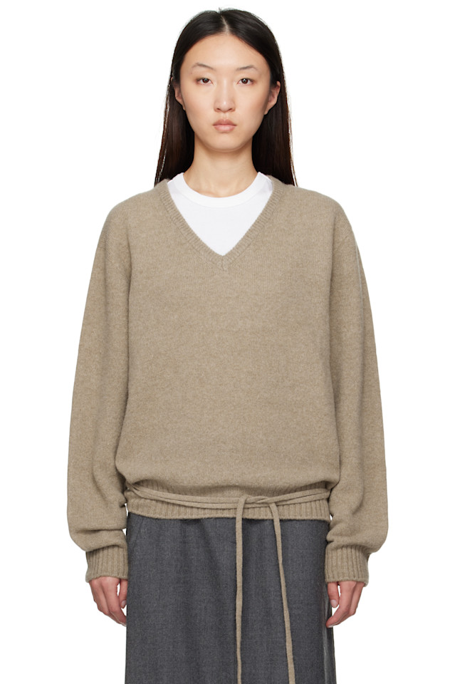 Альпака свитер с V-образным вырезом Le17Septembre, бежевый
Альпака свитер с V-образным вырезом Le17Septembre, бежевый