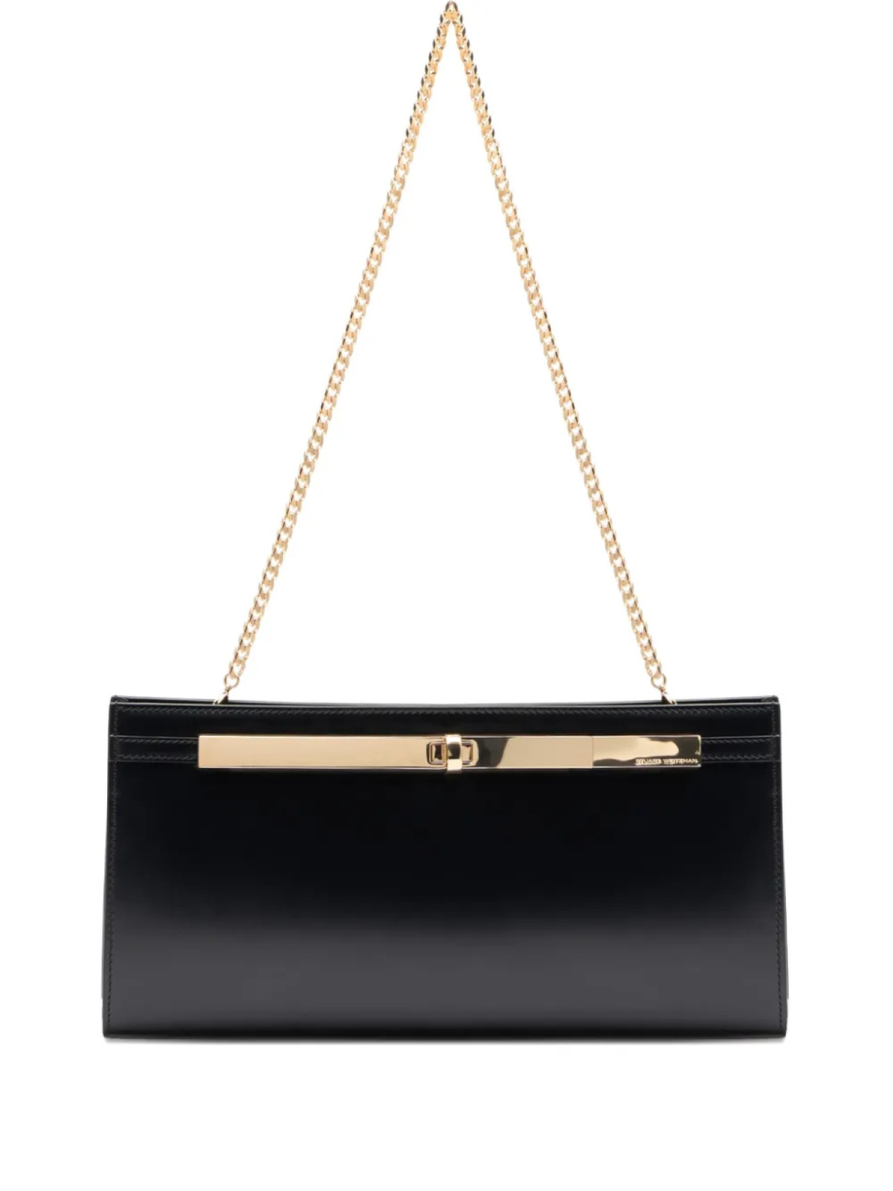 Кожаная сумка-клатч Stuart Weitzman, черный
Кожаная сумка-клатч Stuart Weitzman, черный