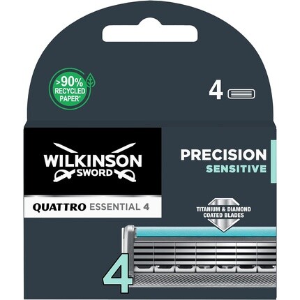 Бритвенные лезвия Quattro Titanium Sensitive, 4 шт., Wilkinson Sword
Бритвенные лезвия Quattro Titanium Sensitive, 4 шт., Wilkinson Sword