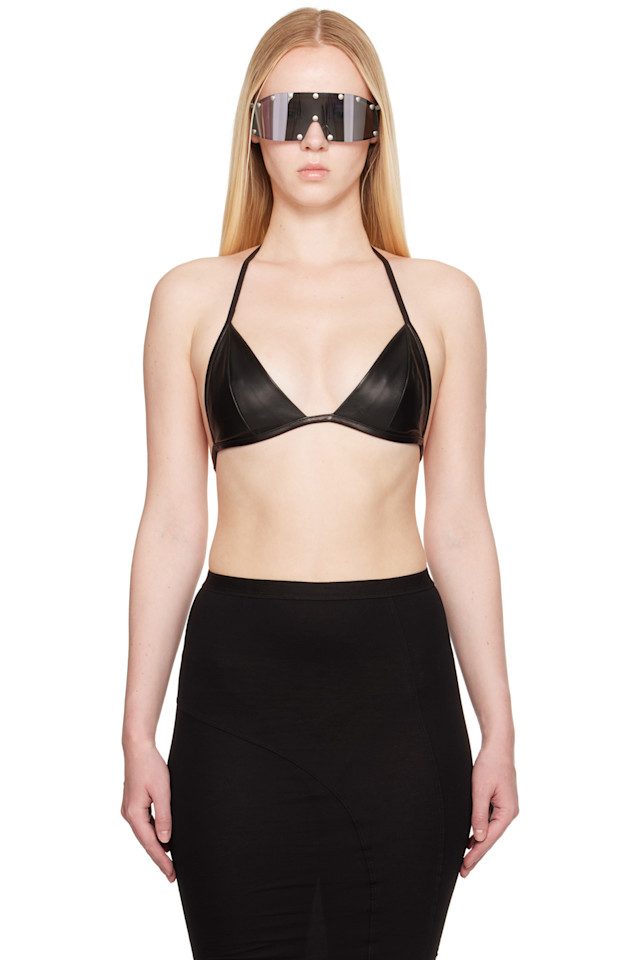 Голливудский кожаный бюстгальтер Rick Owens, черный
Голливудский кожаный бюстгальтер Rick Owens, черный