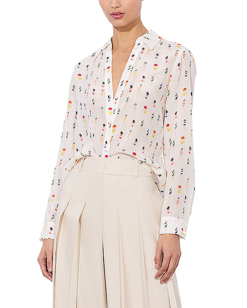 Рубашка alice + olivia Eloise Silk Blouse Alice + Olivia, белый
Рубашка alice + olivia Eloise Silk Blouse Alice + Olivia, белый