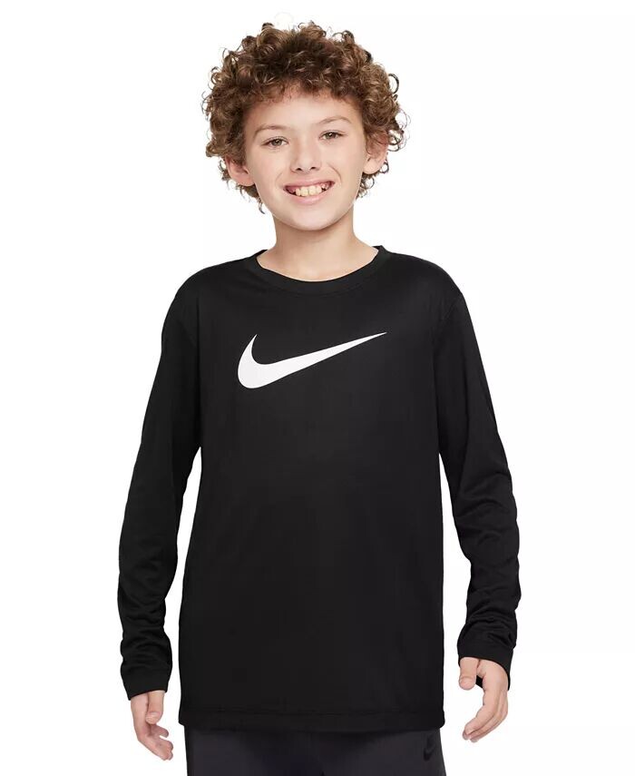 Футболка с длинными рукавами Big Kids Legend Dri-FIT Nike, черный
Футболка с длинными рукавами Big Kids Legend Dri-FIT Nike, черный