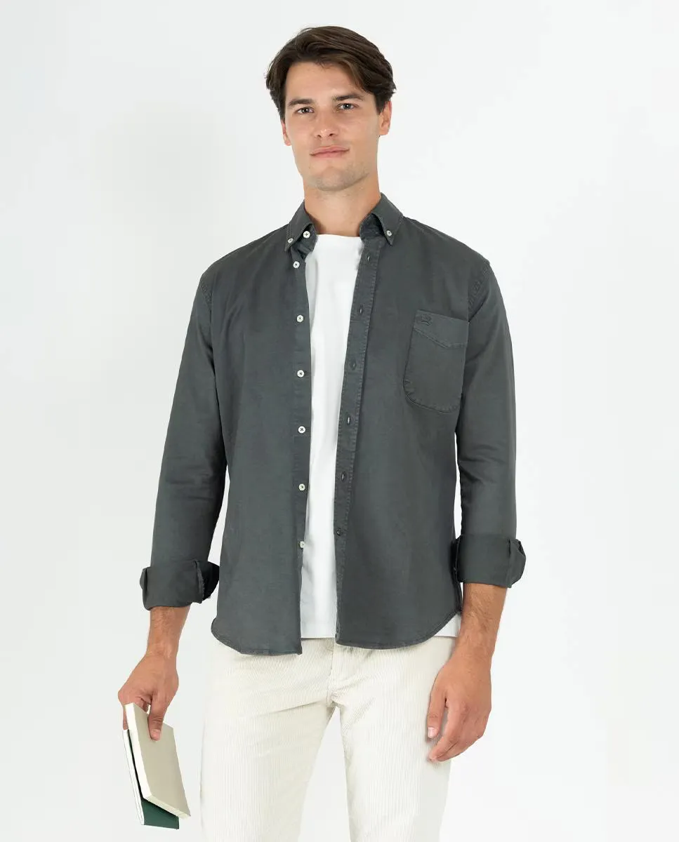 Мужская полосатая рубашка из хлопка, прямого кроя Makarthy, темно-серый
Мужская полосатая рубашка из хлопка, прямого кроя Makarthy, темно-серый