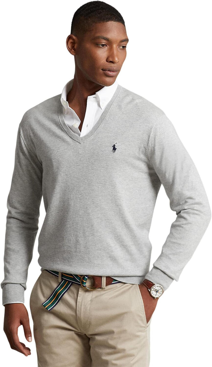 Хлопковый свитер с v-образным вырезом Polo Ralph Lauren, цвет Andover Heather
Хлопковый свитер с v-образным вырезом Polo Ralph Lauren, цвет Andover Heather