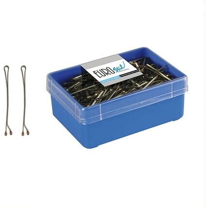 Зажимы цвет бронза 6 см - 100 гр, Eurostil
Зажимы цвет бронза 6 см - 100 гр, Eurostil