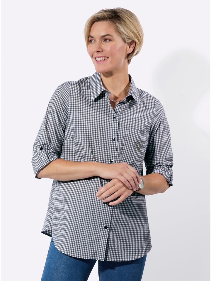 Длинная блузка в черно-белую клетку WITT WEIDEN
Длинная блузка в черно-белую клетку WITT WEIDEN