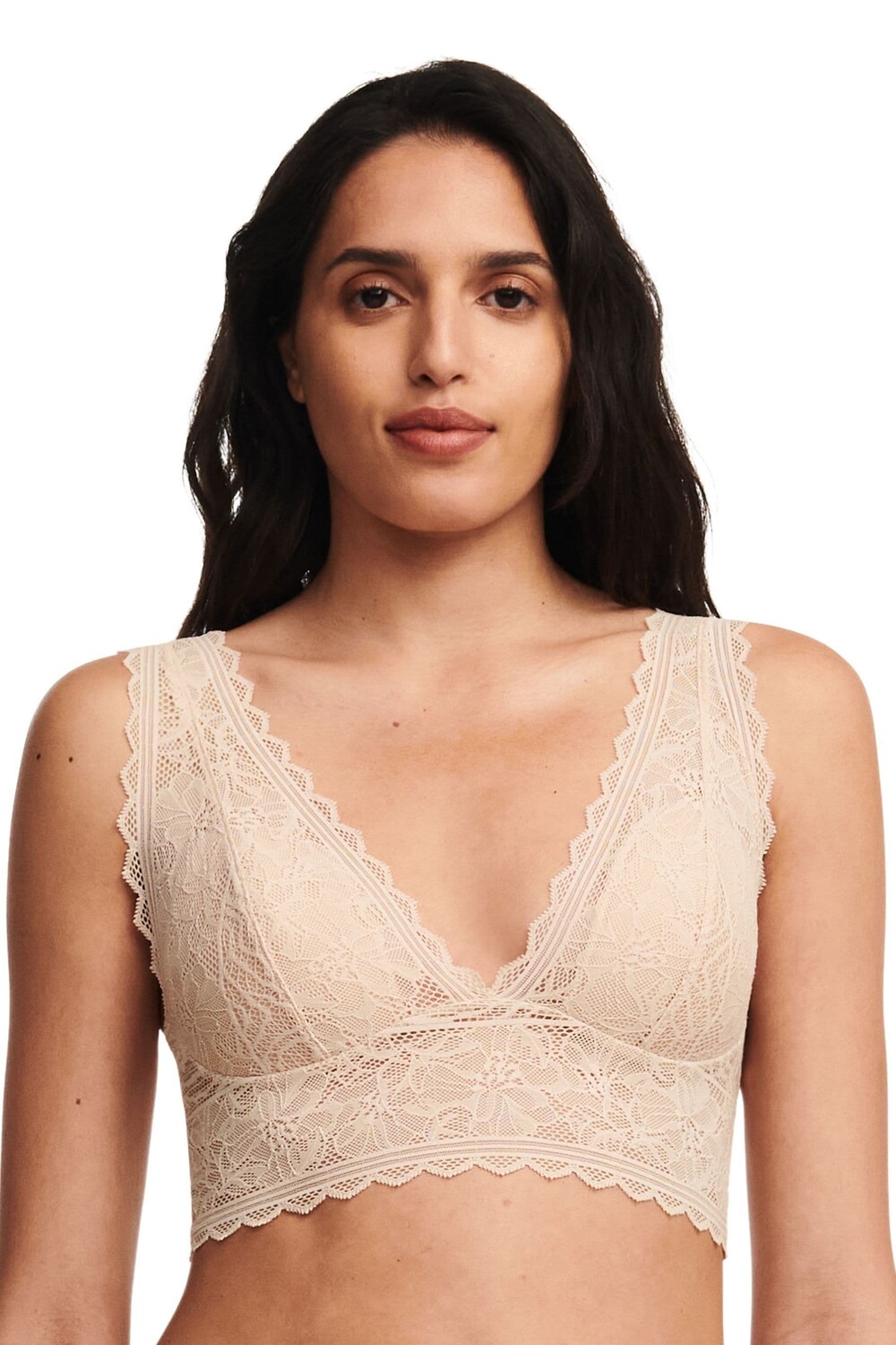 Бюстгальтер без косточек из мягкого кружева с цветочным мотивом Chantelle, белый
Бюстгальтер без косточек из мягкого кружева с цветочным мотивом Chantelle, белый