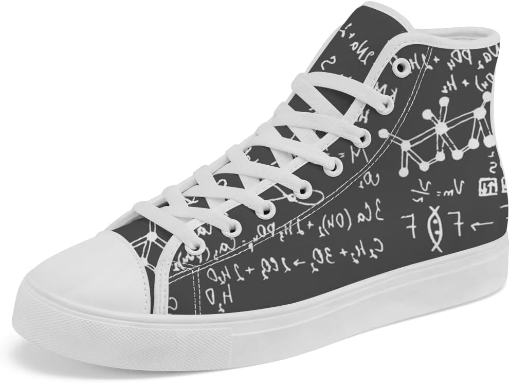 Высокие кеды на холщовой подошве с химическими формулами для женщин и мужчин, шнуровка, повседневная обувь Chebing, 614 Gray
Высокие кеды на холщовой подошве с химическими формулами для женщин и мужчин, шнуровка, повседневная обувь Chebing, 614 Gray