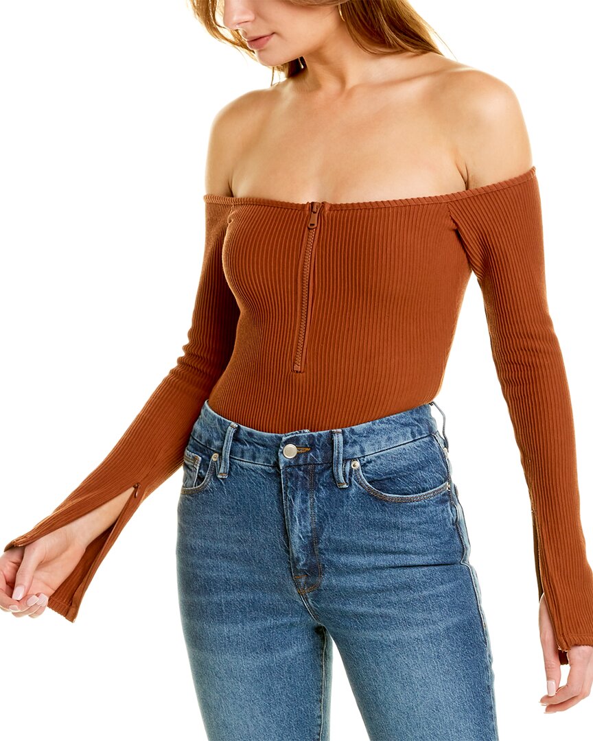 Боди GOOD AMERICAN с застежкой-молнией на 1/2, коричневый
Боди GOOD AMERICAN с застежкой-молнией на 1/2, коричневый