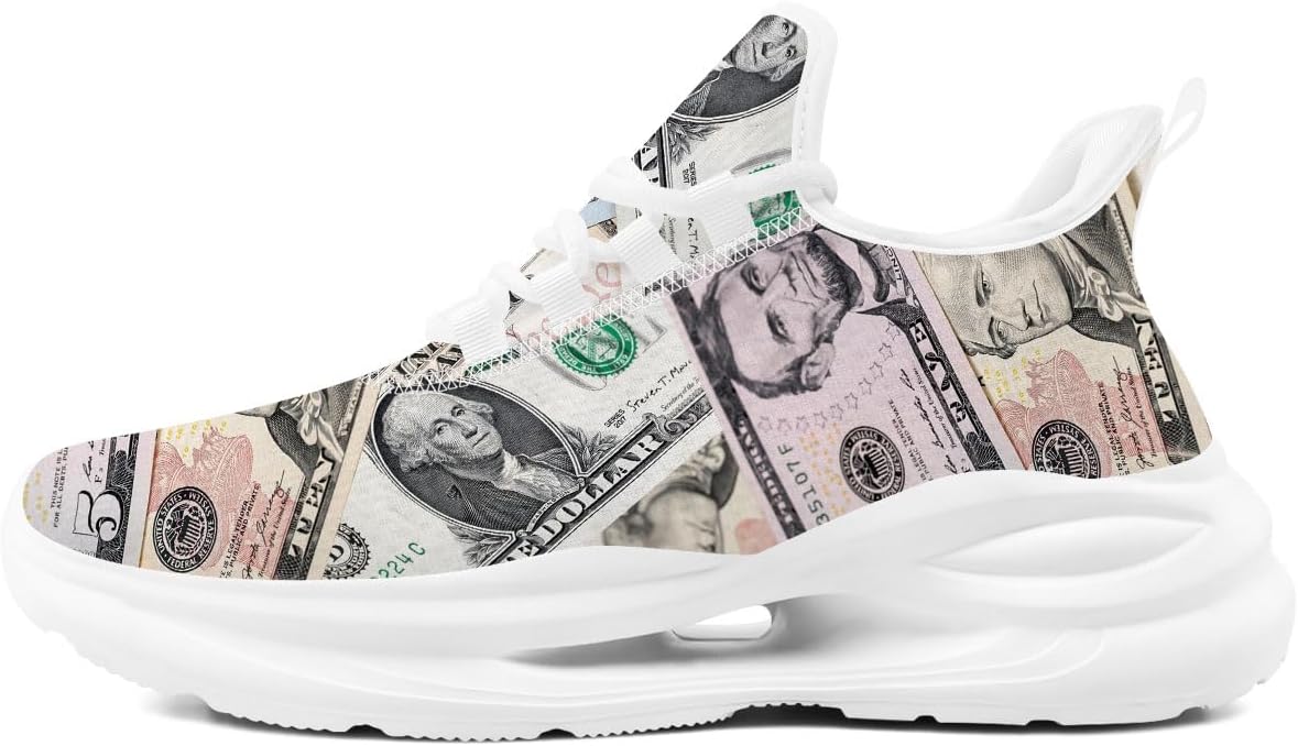 Кроссовки с принтом 100-долларовых купюр для женщин и мужчин, спортивные для бега, тенниса и ходьбы Generic, 3105 Multicolor
Кроссовки с принтом 100-долларовых купюр для женщин и мужчин, спортивные для бега, тенниса и ходьбы Generic, 3105 Multicolor