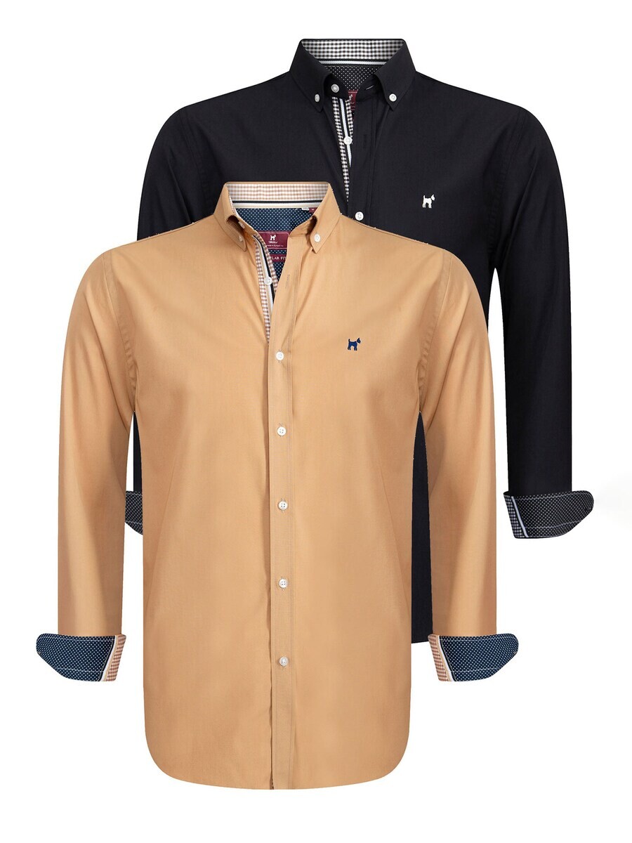 Рубашка на пуговицах стандартного кроя Williot, бежевый/черный
Рубашка на пуговицах стандартного кроя Williot, бежевый/черный