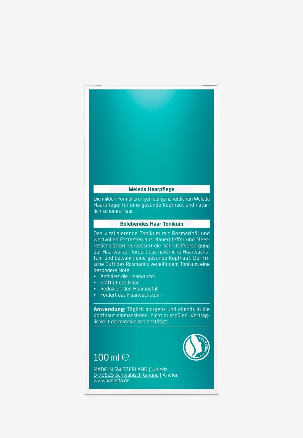 Уход за волосами REVITALIZING HAIR TONIC Weleda
Уход за волосами REVITALIZING HAIR TONIC Weleda