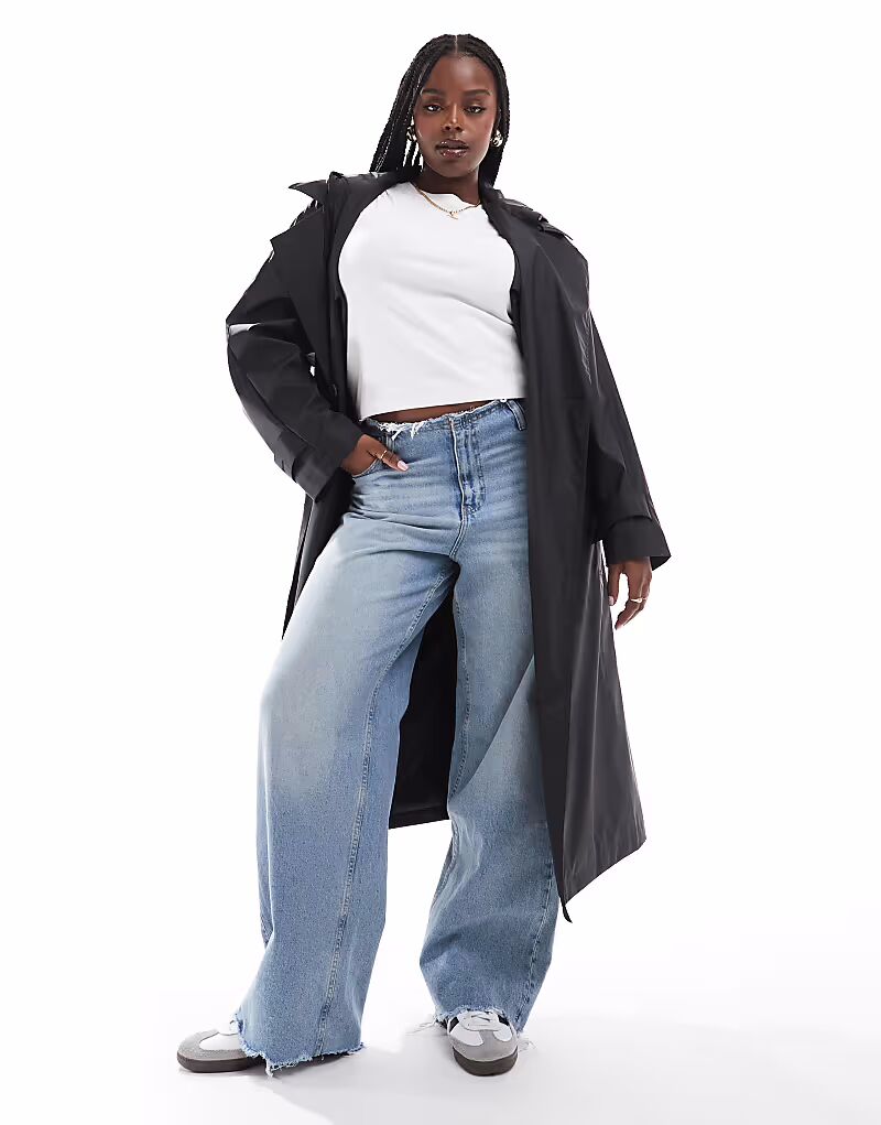 Плащ-дождевик ASOS DESIGN Curve с капюшоном и поясом, прорезиненный, черного цвета
Плащ-дождевик ASOS DESIGN Curve с капюшоном и поясом, прорезиненный, черного цвета