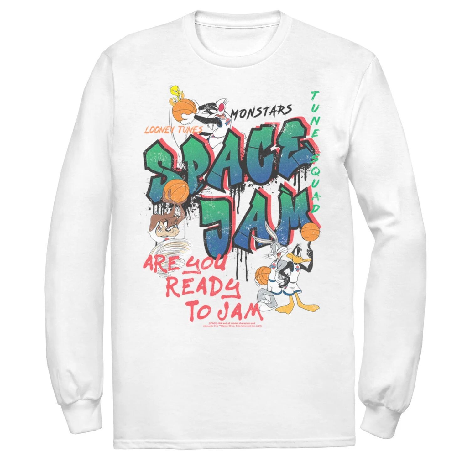 Мужская футболка Looney Tunes Space Jam Are You Ready To Jam с граффити Licensed Character
Мужская футболка Looney Tunes Space Jam Are You Ready To Jam с граффити Licensed Character