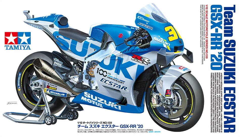 Tamiya 14139 1:12 Team Suzuki Ecstar Gsx-Rr '20
Tamiya 14139 1:12 Team Suzuki Ecstar Gsx-Rr '20