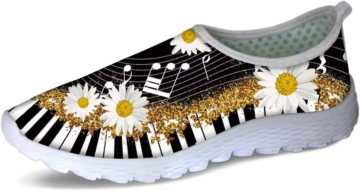 Женские и мужские слипоны Forchrinse с цветочным принтом и корги, мягкая сетка, кроссовки для прогулок, спортивные, повседневные, для путешествий, дышащие, Music Note Piano Daisy
Женские и мужские слипоны Forchrinse с цветочным принтом и корги, мягкая сетка, кроссовки для прогулок, спортивные, повседневные, для путешествий, дышащие, Music Note Piano Daisy