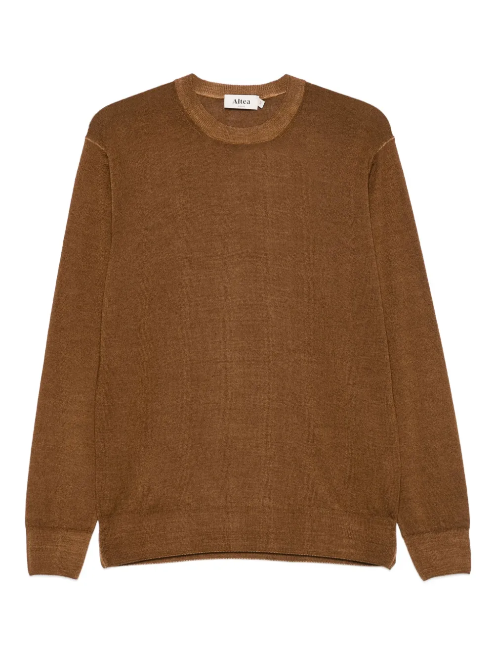 Шерстяной свитер с круглым вырезом Altea, коричневый
Шерстяной свитер с круглым вырезом Altea, коричневый