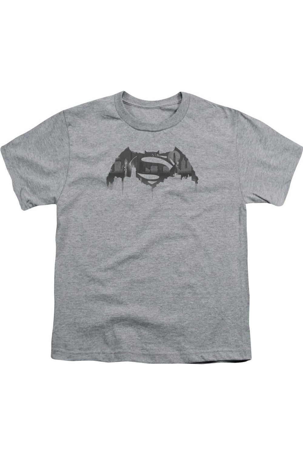 Футболка с коротким рукавом для подростков с логотипом Batman V Superman и силуэтом города Gildan, Athletic Heather
Футболка с коротким рукавом для подростков с логотипом Batman V Superman и силуэтом города Gildan, Athletic Heather