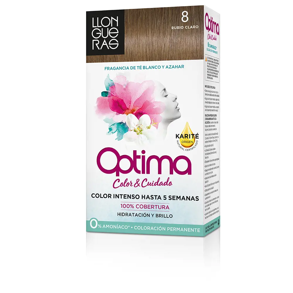 Краска для волос Optima coloración permanente Llongueras, цвет 8-light blond, 1 шт.
Краска для волос Optima coloración permanente Llongueras, цвет 8-light blond, 1 шт.