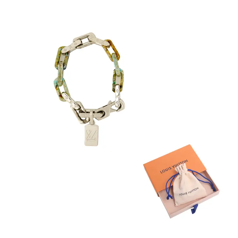 LOUIS VUITTON Браслет Metal Cuban Chain Men's Green/Silver
LOUIS VUITTON Браслет Metal Cuban Chain Men's Green/Silver