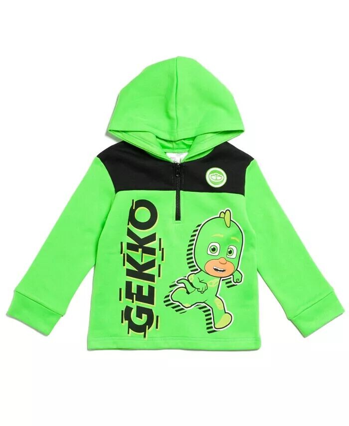 Флисовая толстовка с капюшоном на молнии Catboy Gekko Owlette для малышей и малышей Pj Masks, зеленый
Флисовая толстовка с капюшоном на молнии Catboy Gekko Owlette для малышей и малышей Pj Masks, зеленый