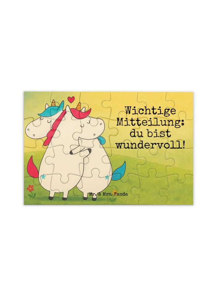 Mr. & Mrs. Panda Дизайн с изображением единорога-пазла и надписью белым цветом
Mr. & Mrs. Panda Дизайн с изображением единорога-пазла и надписью белым цветом