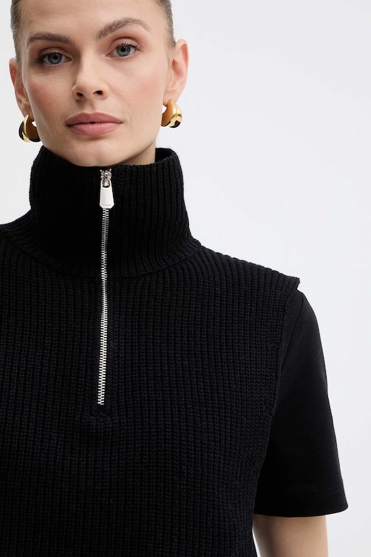 Шарф с шерстью Pinko, черный
Шарф с шерстью Pinko, черный