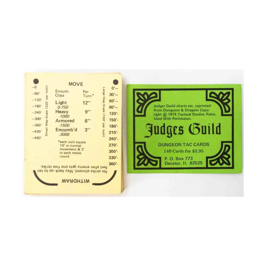 Карты Dungeon Tac (2-е издание), Dungeons & Dragons Fantasy Supplements - Assorted (Judges Guild)
Карты Dungeon Tac (2-е издание), Dungeons & Dragons Fantasy Supplements - Assorted (Judges Guild)
