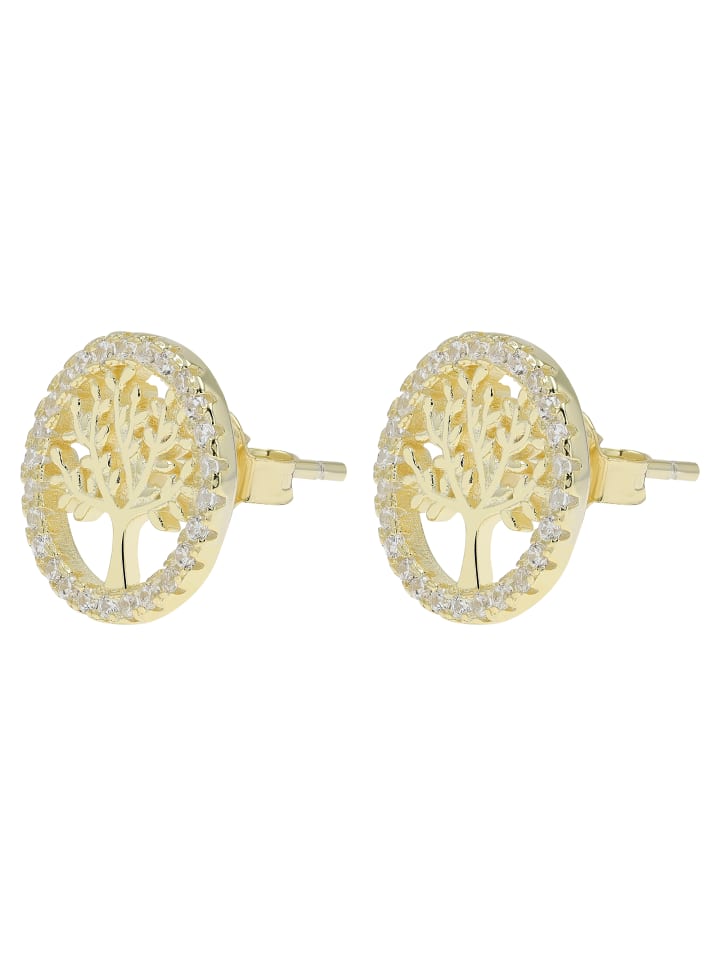 Adeliás Женские серьги - серьги-гвоздики «Древо жизни» из серебра 925 пробы с кубическим цирконием в золотой оправе
Adeliás Женские серьги - серьги-гвоздики «Древо жизни» из серебра 925 пробы с кубическим цирконием в золотой оправе