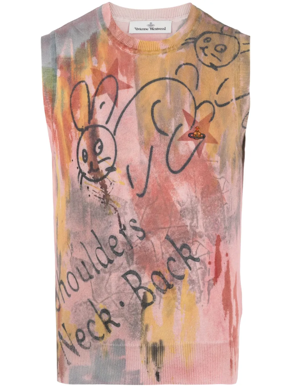 Топ с графичным принтом Vivienne Westwood, розовый
Топ с графичным принтом Vivienne Westwood, розовый