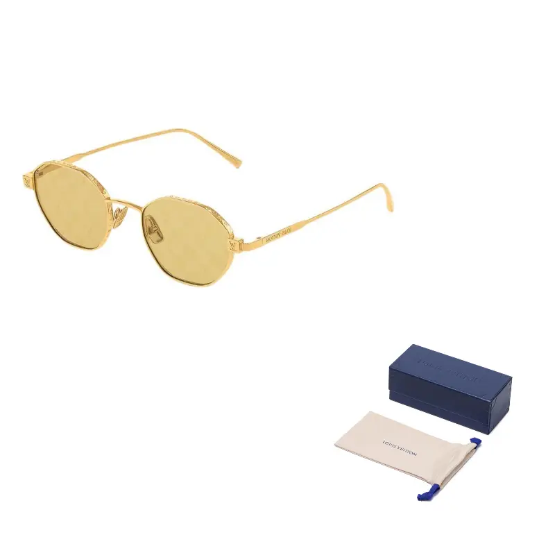 LOUIS VUITTON Металлические солнцезащитные очки неправильной формы мужские Gold, Gold
LOUIS VUITTON Металлические солнцезащитные очки неправильной формы мужские Gold, Gold