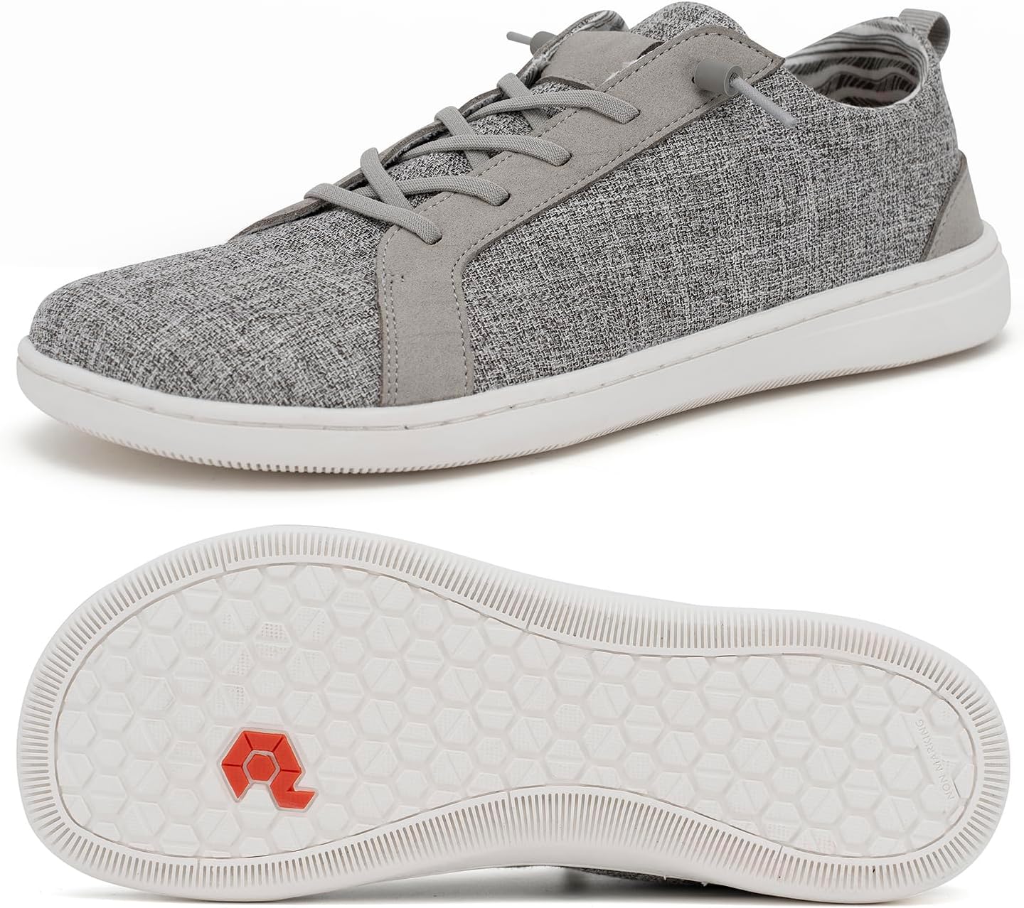 Мужские босоногообразные туфли с широкой носочной частью - минималистичные босоногообразные туфли с подошвой без подъема, сверхширокие слипоны для ходьбы для мужчин Pulltop, серый
Мужские босоногообразные туфли с широкой носочной частью - минималистичные босоногообразные туфли с подошвой без подъема, сверхширокие слипоны для ходьбы для мужчин Pulltop, серый