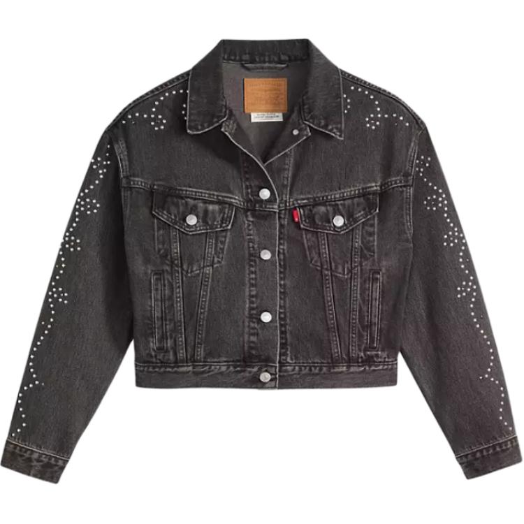Levi's 90's trucker джинсовая куртка с шипами Levis, черный
Levi's 90's trucker джинсовая куртка с шипами Levis, черный