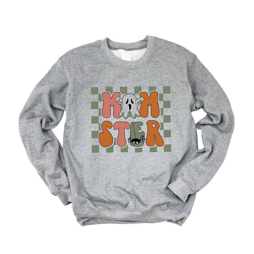 Клетчатый свитшот Momster Ghost Simply Sage Market, цвет Graphite 
Клетчатый свитшот Momster Ghost Simply Sage Market, цвет Graphite