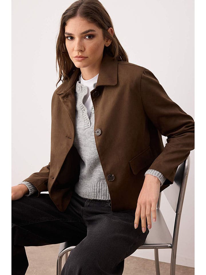 Trendyol Рубашка-куртка темно-коричневого цвета
Trendyol Рубашка-куртка темно-коричневого цвета