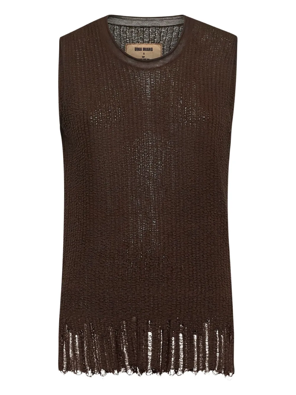Топ в рубчик без рукавов Uma Wang, коричневый
Топ в рубчик без рукавов Uma Wang, коричневый