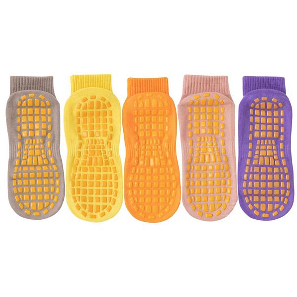 5 пар противоскользящих носков с ПВХ-подошвой для устойчивости и комфорта в разных цветах Anna-Kaci, Yellow Purple Orange
5 пар противоскользящих носков с ПВХ-подошвой для устойчивости и комфорта в разных цветах Anna-Kaci, Yellow Purple Orange